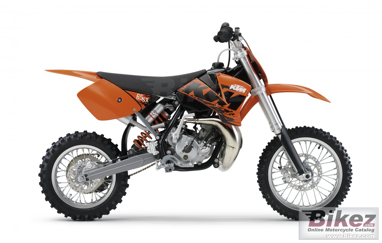 Big KTM 65 sx picture and wallpaper from Bikez.com